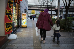冬の親子