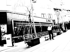 振り向いたら驚いた