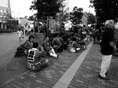 路上休憩