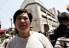 Aiming for Bruce Gilden　上を向いて歩け