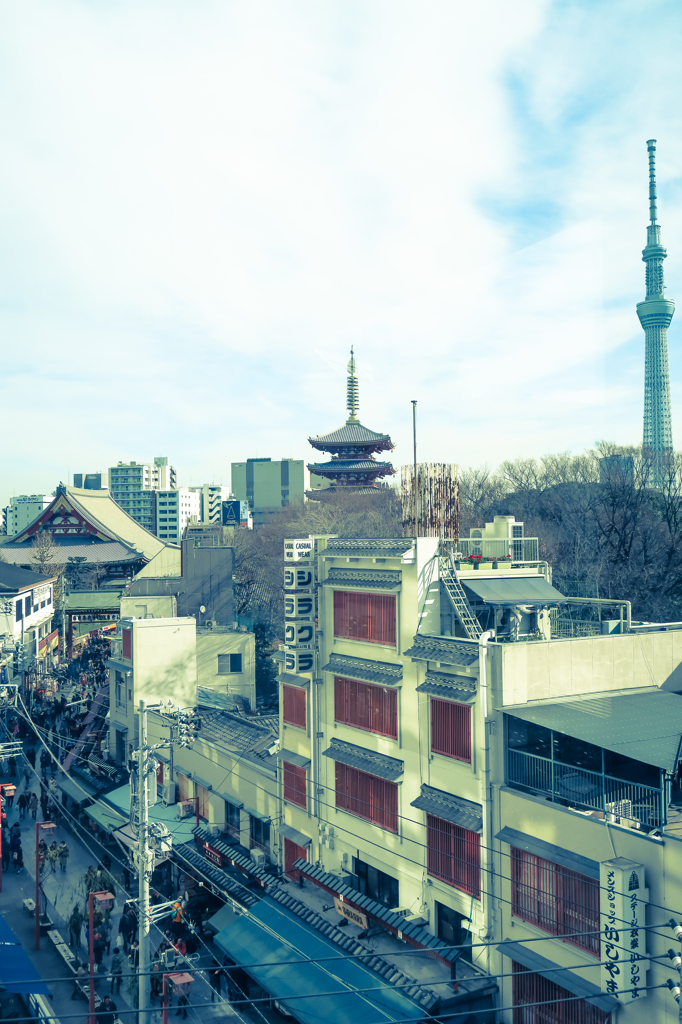 ランチした窓から