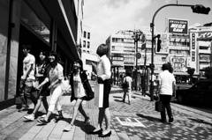 夏のビラ配り