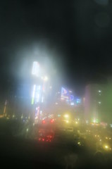 車窓アート　都会の幻影