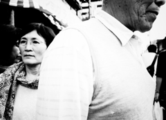 Aiming for Bruce Gilden　混雑