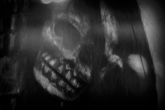 狂　毛の生えたドクロ