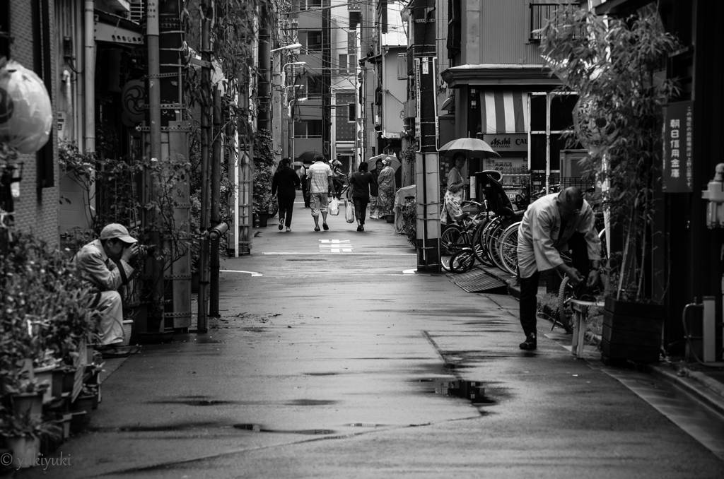 あるモデルとカメラマン