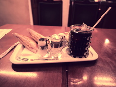 レトロなモーニングセット