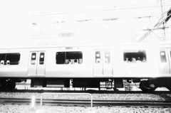 彼女が外を見ていた時、私も外を見ていた