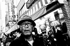 Aiming for Bruce Gilden　鼻血
