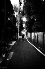 母を押して上がった坂