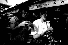 メンチは光を浴びて