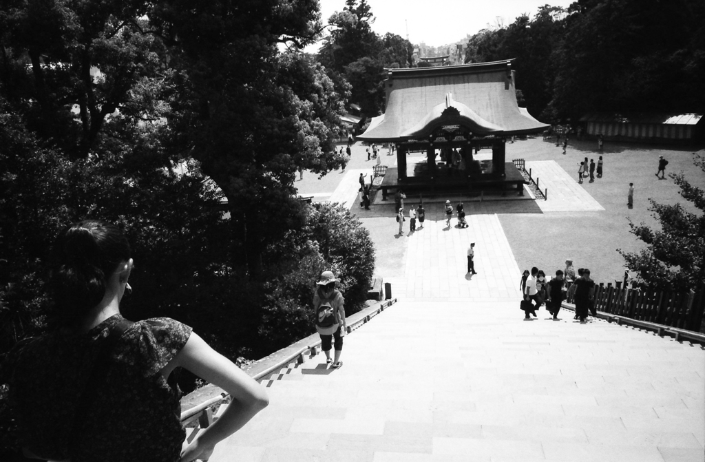 リズムをとりながら