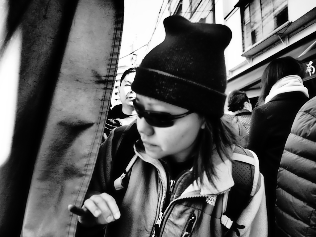 Aiming for Bruce Gilden　チラリズム