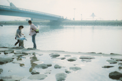 家族と海