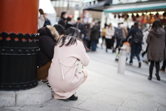 しゃがんでみよう