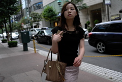 街かどでのすれ違い