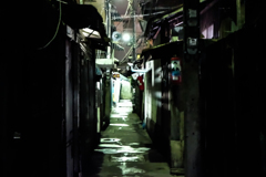 in the distance・・到着３０分後の裏路地探索