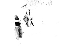 ポスタリゼーション　白い人