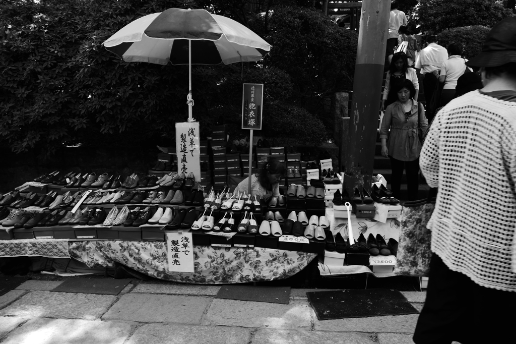 レトロな露天商