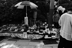 レトロな露天商