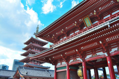 五重塔+浅草寺