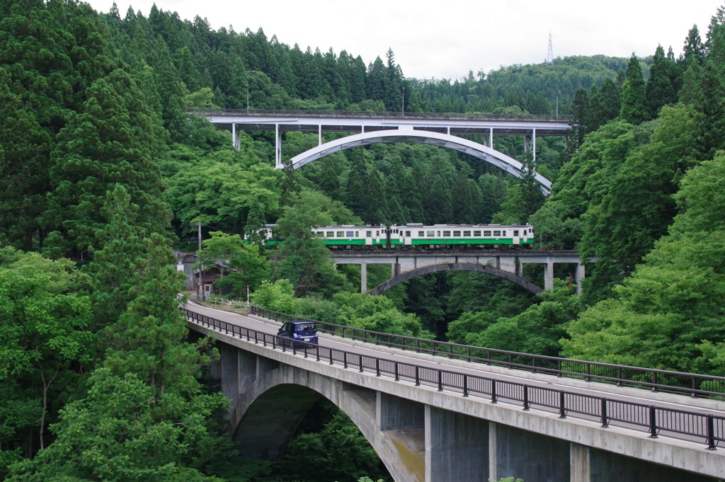 JR只見線　大谷川橋梁　