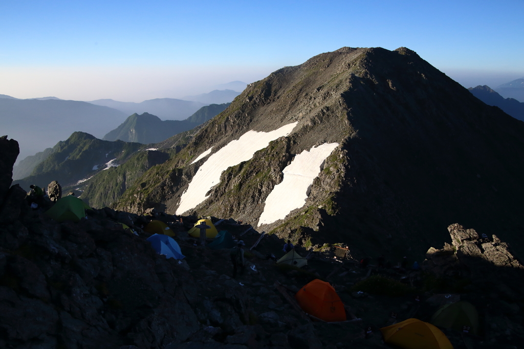 槍ヶ岳テント場
