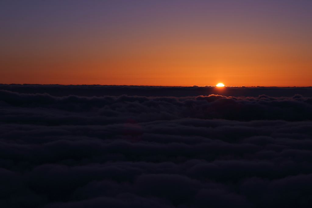 日没の空