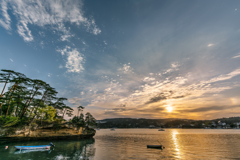 松島の夕焼け