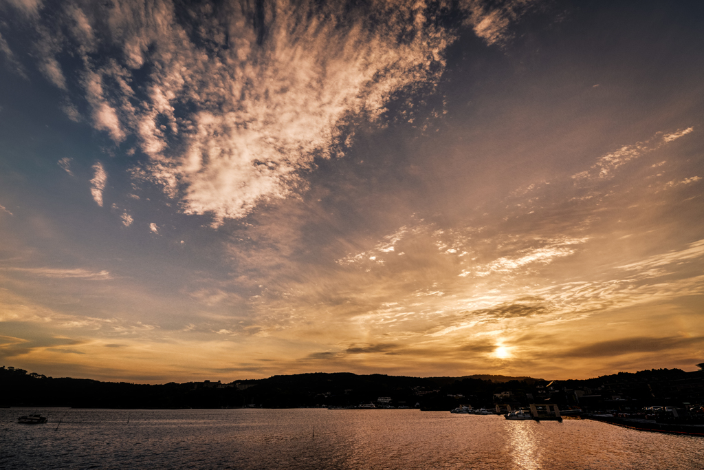 松島の夕焼け