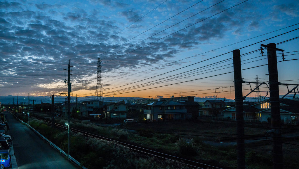 夕暮れ関西本線