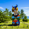 直島 組体操する猫