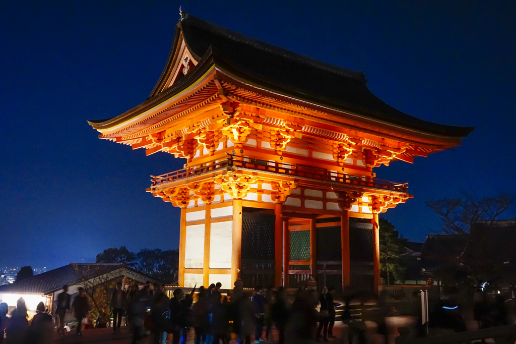 ライトアップ清水寺