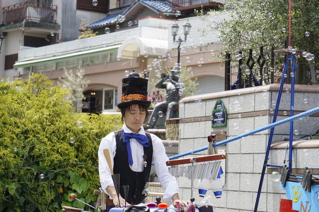 シャボン玉おじさん