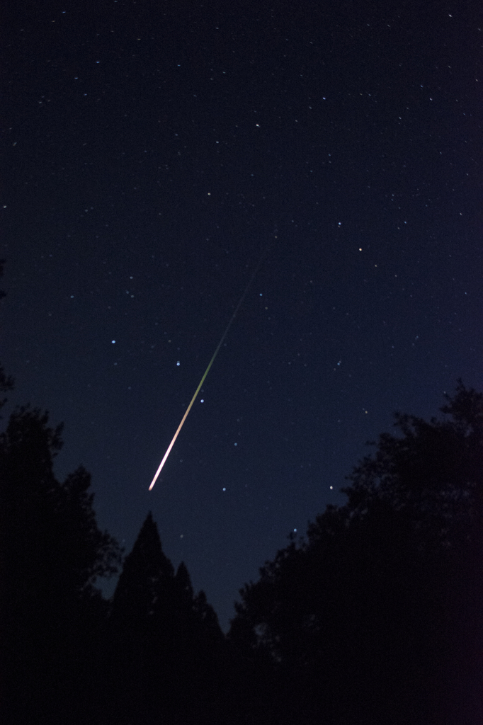 北斗七星とみずがめ座η流星群