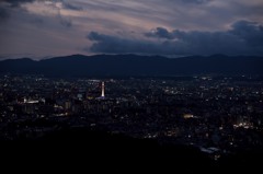 将軍塚より