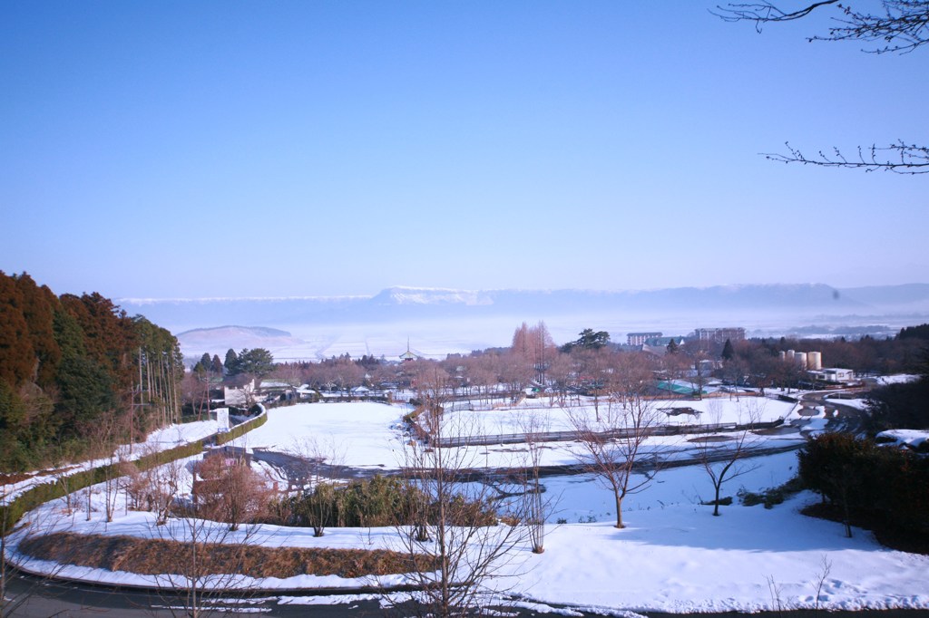 九州に珍しく雪が
