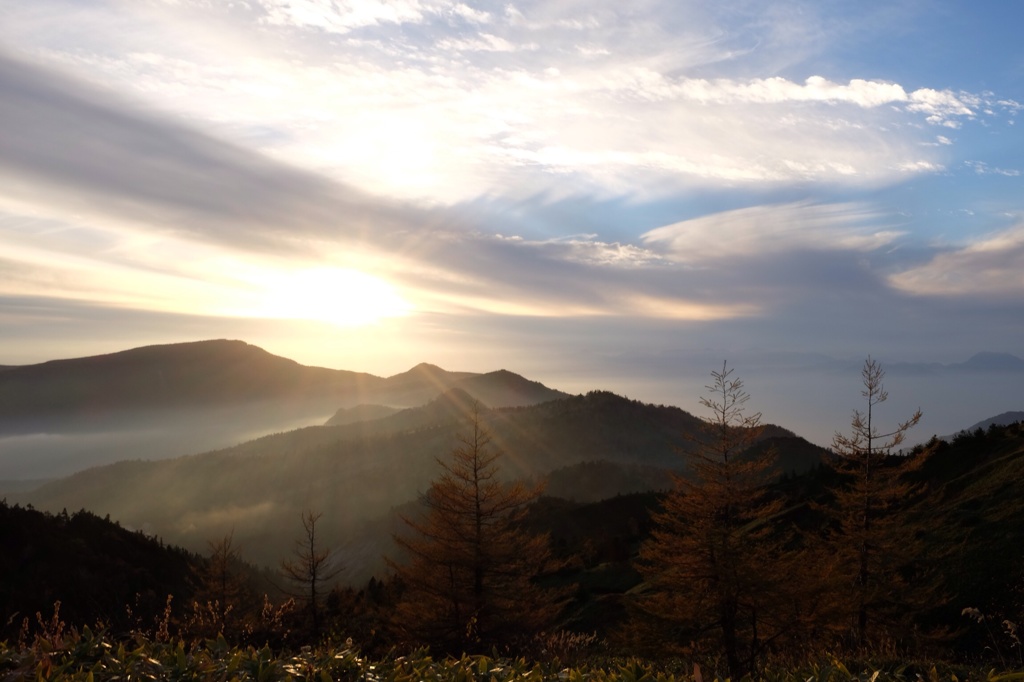 白根山 雲海 