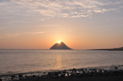 パール？小島　八丈島にて