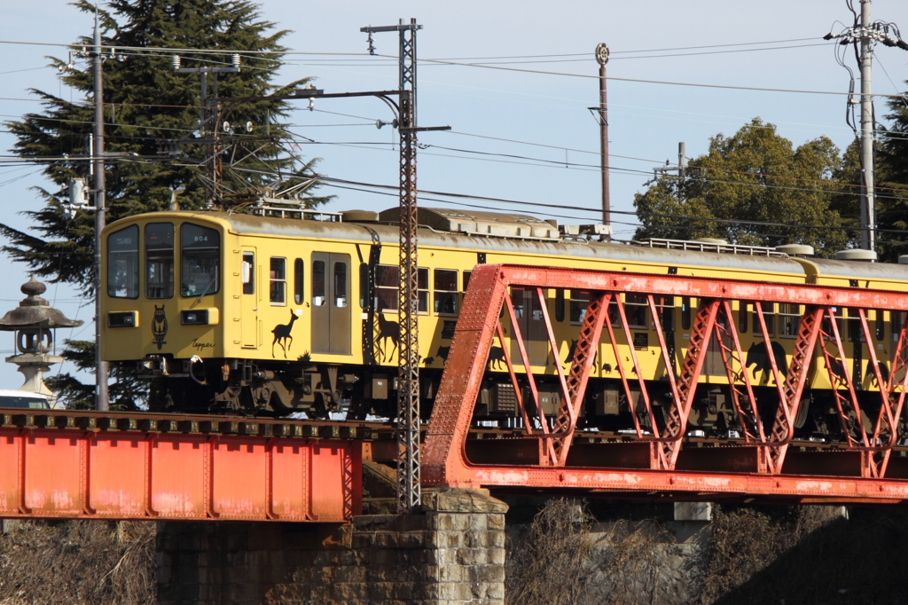 近江鉄道　愛知川鉄橋