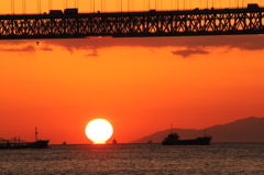 だるま夕日　神戸市内　１