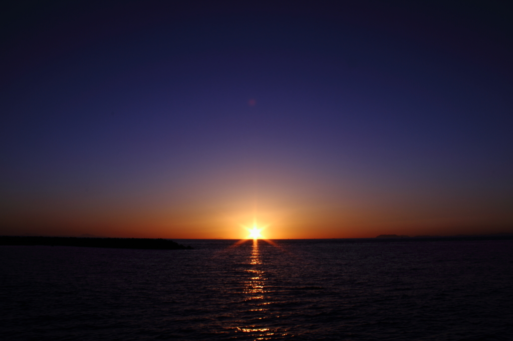 夕日