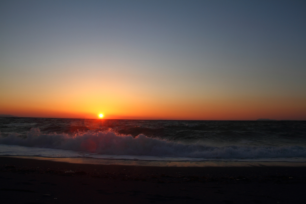 夕日