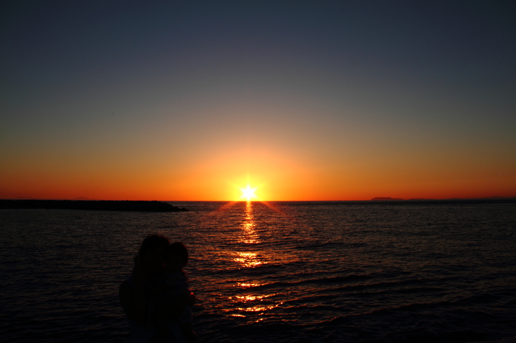 夕日