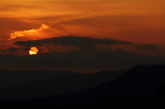 夕日
