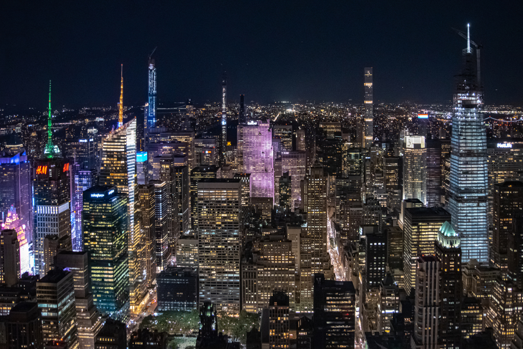 エンパイア・ステート・ビルディングからの夜景