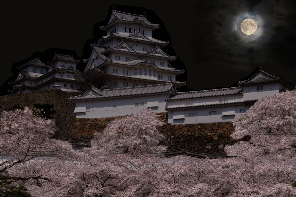 白鷺城の宵
