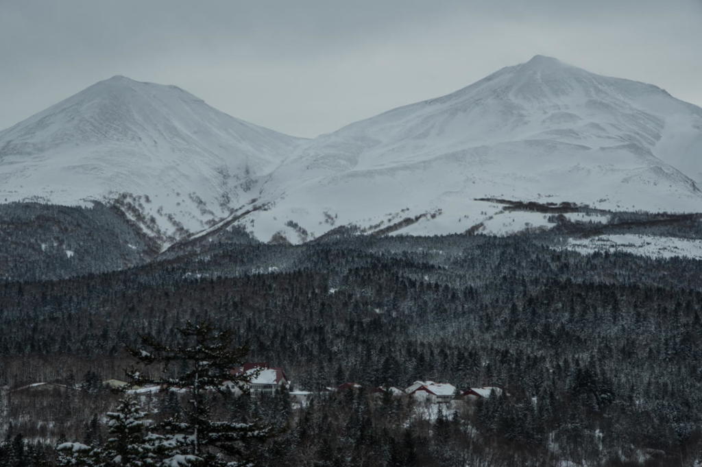 白銀温泉からの十勝岳