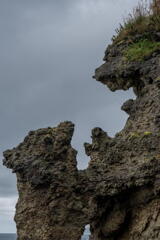 松前半島西岸の奇岩　その３　親子熊岩