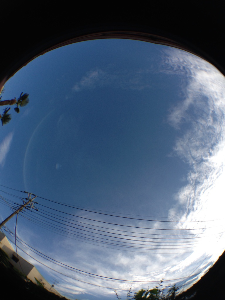 台風接近二日前